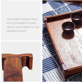 Max Wood Serving Tray Breakfast Decorative Food Coffee Tea  360X250X55mm Light