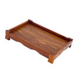 Max Wood Serving Tray Breakfast Decorative Food Coffee Tea  360X250X55mm Light
