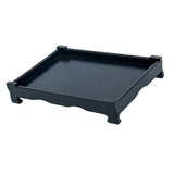 Maxbell  Wood Serving Tray Breakfast Decorative Food Coffee Tea 460X310X55cm black