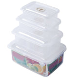 Max Food Storage Container Refrigerator Organizer Box Rectangle Transparent