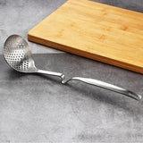 Maxbell Stainless Steel Soup Spoon S-shaped Slotted Soup Ladle Skimmer Spoon - Aladdin Shoppers
