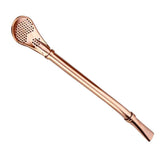 Maxbell 304 stainless steel straw filter mixing spoon - silver Rose Golden - Aladdin Shoppers