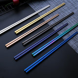 Max Stainless Steel Portable Tableware Chopsticks Fork Spoon Set Silver