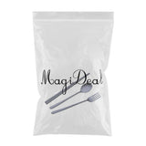 Max Stainless Steel Portable Tableware Chopsticks Fork Spoon Set Black
