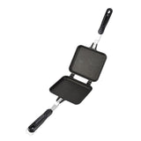 Maxbell  Double-sided Aluminum Smokeless Nonstick Egg Roll Maker Pan for Breakfast, Black
