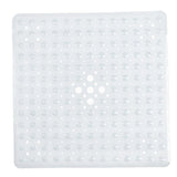 Non Slip Bath Tub and Shower Mat with Suction Cups 54x54cm Transparent