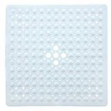 Non Slip Bath Tub and Shower Mat with Suction Cups 54x54cm White