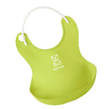 Max Waterproof Baby Bibs Silicone Comfortable Soft Toddlers Feeding Bibs Green