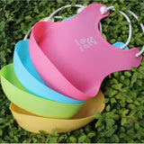 Max Waterproof Baby Bibs Silicone Comfortable Soft Toddlers Feeding Bibs Blue
