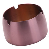 Max Windproof Ashtray Stainless Steel Cigar Ash Tray for Home Office Rose Gold S