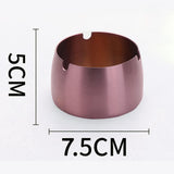 Max Windproof Ashtray Stainless Steel Cigar Ash Tray for Home Office Rose Gold S