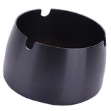 Max Windproof Ashtray Stainless Steel Cigar Ash Tray for Home Office Black S