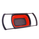 Max Collapsible Colander Over Sink, Kitchen Retractable Strainer Basket Red