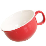 Max Ceramic Cup Coffee Cup Mug Tea Milk Cup for Office Home Capacity Red