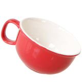 Max Ceramic Cup Coffee Cup Mug Tea Milk Cup for Office Home Capacity Red