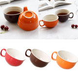 Max Ceramic Cup Coffee Cup Mug Tea Milk Cup for Office Home Capacity Red