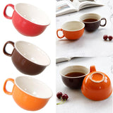 Max Ceramic Cup Coffee Cup Mug Tea Milk Cup for Office Home Capacity Red