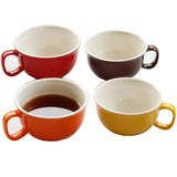 Max Ceramic Cup Coffee Cup Mug Tea Milk Cup for Office Home Capacity Red