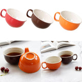 Max Ceramic Cup Coffee Cup Mug Tea Milk Cup for Office Home Capacity Red