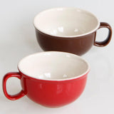 Max Ceramic Cup Coffee Cup Mug Tea Milk Cup for Office Home Capacity Red