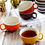 Max Ceramic Cup Coffee Cup Mug Tea Milk Cup for Office Home Capacity Red