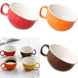 Max Ceramic Cup Coffee Cup Mug Tea Milk Cup for Office Home Capacity Red