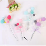 Max Cake Decoration Plug-in Card, Butterfly Knot Birthday Party Pink