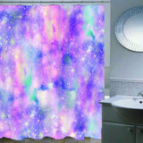 Max Mosaic Waterproof Bathroom Curtain with Hook Bath Curtain Colorful