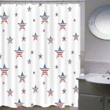 Max Mosaic Waterproof Bathroom Curtain with Hook Bath Curtain Star