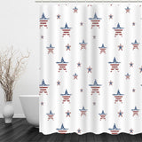 Max Mosaic Waterproof Bathroom Curtain with Hook Bath Curtain Star