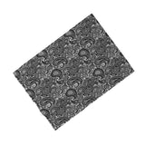 Mosaic Waterproof Bathroom Curtain with Hook Bath Curtain Black Drop