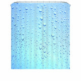 Max Mosaic Waterproof Bathroom Curtain with Hook Bath Curtain Water Drop