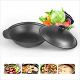 Max Iron casserole Mini Kitchen Cast Iron Wok Shallow Non-Stick kitchen 16cm