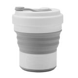Maxbell Foldable Silicone Travel Cup Collapsible Coffee Mug Camping Picnic  Gray