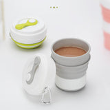 Maxbell Foldable Silicone Travel Cup Collapsible Coffee Mug Camping Picnic  Gray