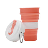 Maxbell Foldable Silicone Travel Cup Collapsible Coffee Mug Camping Picnic  Orange