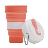 Maxbell Foldable Silicone Travel Cup Collapsible Coffee Mug Camping Picnic  Orange