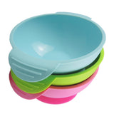 Maxbell Solid Color Mini Food-Grade Silicone Baby Bowls With Suction Cup Bases Green