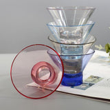 Max Decorative Reusable Acrylic Cocktail Cup for Ice Cream Dessert Wine Red