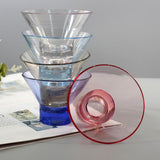 Max Decorative Reusable Acrylic Cocktail Cup for Ice Cream Dessert Wine Red