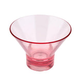 Max Decorative Reusable Acrylic Cocktail Cup for Ice Cream Dessert Wine Red