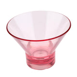 Max Decorative Reusable Acrylic Cocktail Cup for Ice Cream Dessert Wine Red