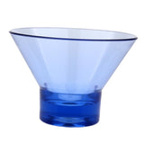 Max Decorative Reusable Acrylic Cocktail Cup for Ice Cream Dessert Wine Blue