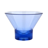 Max Decorative Reusable Acrylic Cocktail Cup for Ice Cream Dessert Wine Blue