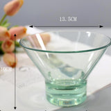 Max Decorative Reusable Acrylic Cocktail Cup for Ice Cream Dessert Wine Green