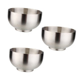 Maxbell  Stainless Steel Bowl Set Double-walled Insulated Metal Snack Bowls 118X83mm