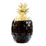 Max Display Nordic Style Pineapple Shape Multi-Use Storage Jar Ornament Black S