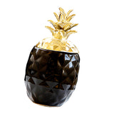 Max Display Nordic Style Pineapple Shape Multi-Use Storage Jar Ornament Black S