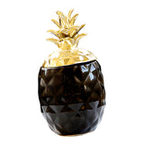 Max Display Nordic Style Pineapple Shape Multi-Use Storage Jar Ornament Black S