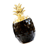 Max Display Nordic Style Pineapple Shape Multi-Use Storage Jar Ornament Black S